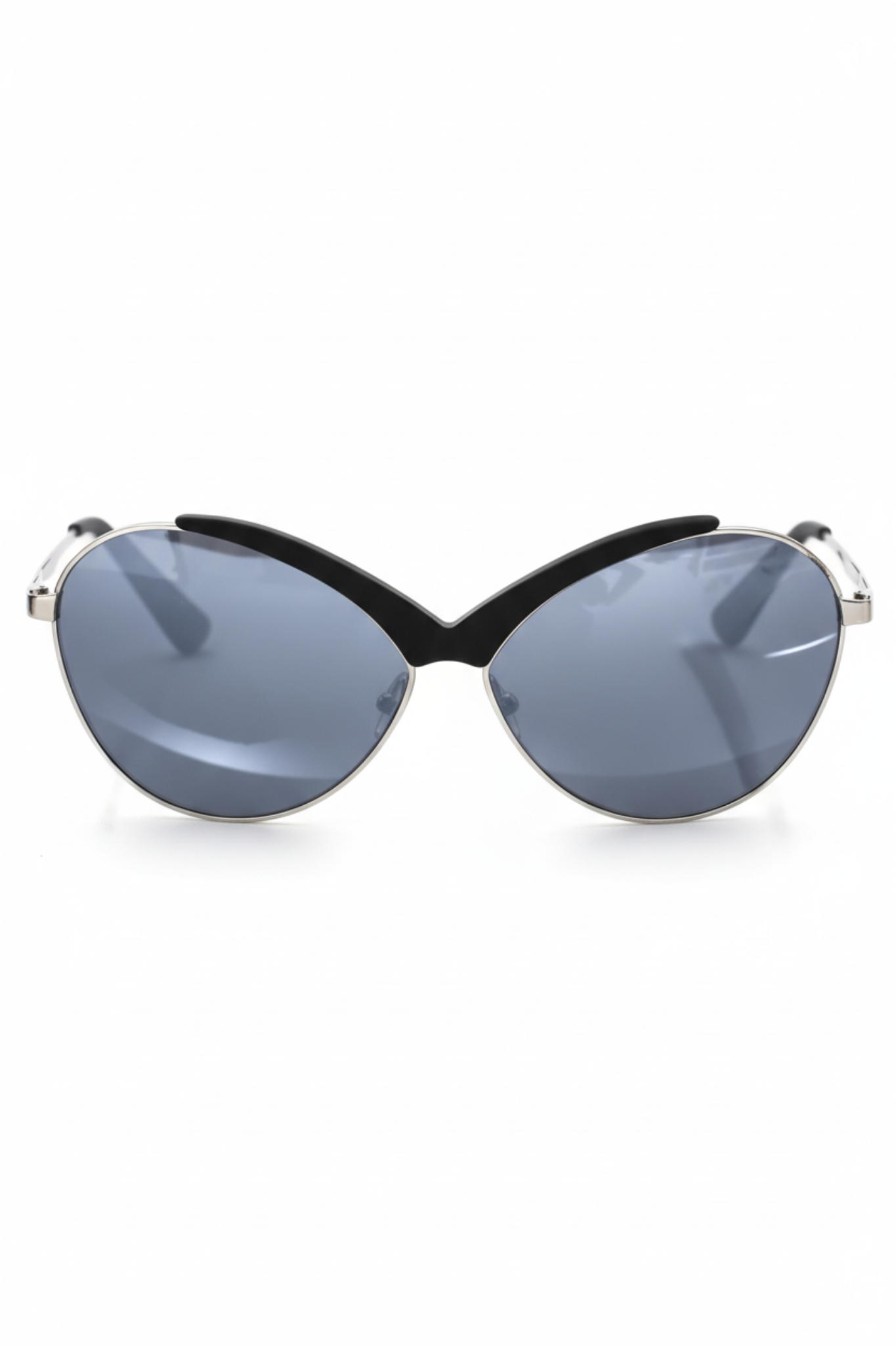 Lunettes de soleil métalliques noires pour femmes Frankie Morello