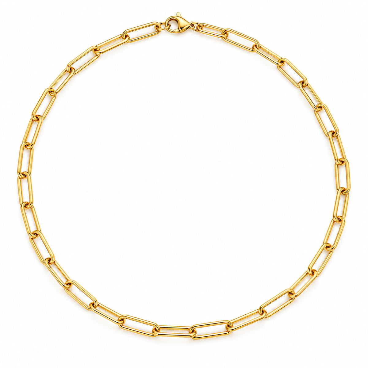 Geometric – minimalistyczny łańcuszek ze stali nierdzewnej 304 – złoty