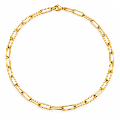 Geometric – minimalistyczny łańcuszek ze stali nierdzewnej 304 – złoty